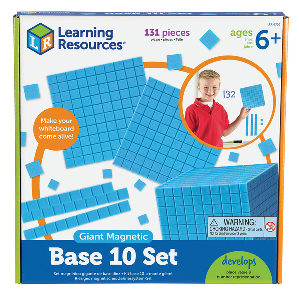 Learning Resources Giant Magnetic Base 10 Set 6366